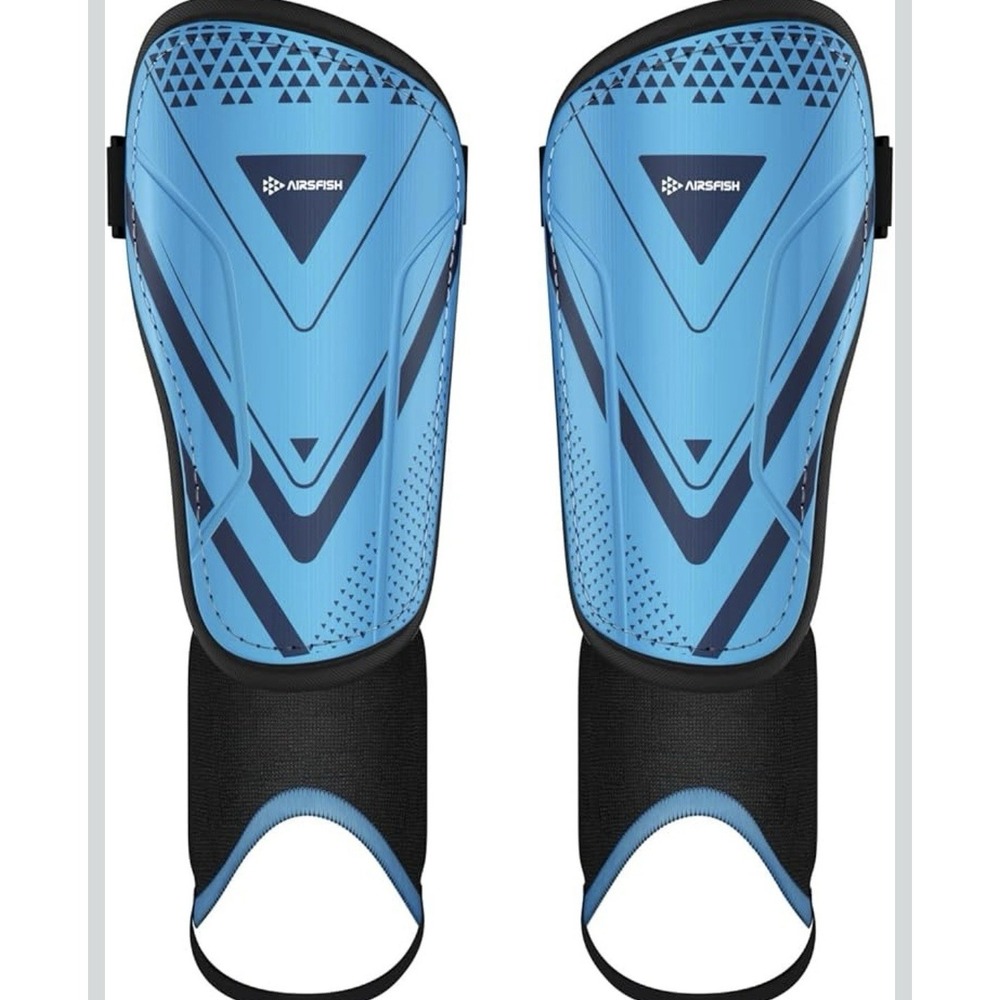 Kids Shin Guards‎ Soccer Blue Sz Medium 15-18yrs Unisex NEW